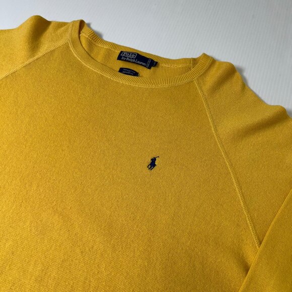 Vintage Polo Ralph Lauren Light Cotton Sweater L - Picture 3 of 6